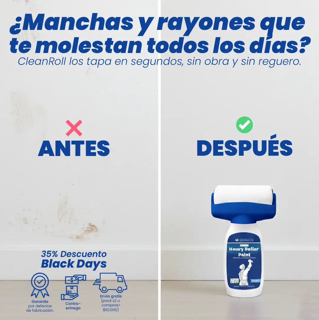 CleanRoll - La forma más fácil de renovar tus paredes.